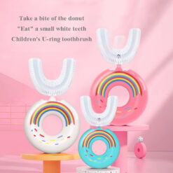 Silicone 360° Doughnut U-Shaped Children's Toothbrush