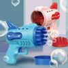 Portable Electric Rocket Bubble Blower Machine Gun Toy