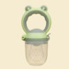 Silicone Frog Shape Fresh Fruit Feeder Baby Pacifier. Teething is an uncomfortable time for babies, our fresh food feeder is a great baby teether.