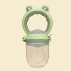 Silicone Frog Shape Fresh Fruit Feeder Baby Pacifier. Teething is an uncomfortable time for babies, our fresh food feeder is a great baby teether.