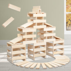 Creative Wooden Montessori Building Blocks Puzzle Toys