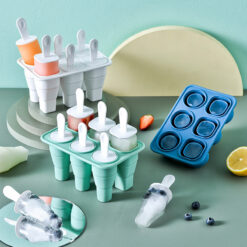 Collapsible Silicone Ice Cream Popsicle Mold Maker