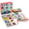 Threading Matching Puzzle Board Card Game Toy