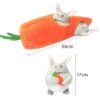 Cute Carrot House Hide-and-Seek Pet Squeaky Chew Toy