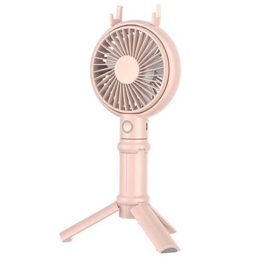 Portable Mini USB Rechargeable Handheld Tripod Fan