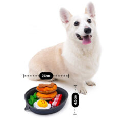 Foldable Pet Hide Food Sniffing Breakfast Pot Vocal Toys