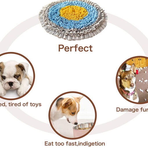 Portable Non-slip Pet Food Leak Smelling Sniffing Pad