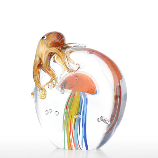 Creative Glass Jellyfish Octopus Design Home Decoration