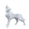 Nordic Style Resin Geometric Wolf Animal Ornaments