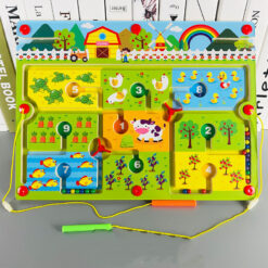 Wooden Magnetic Pen Maze Early Educational Toys