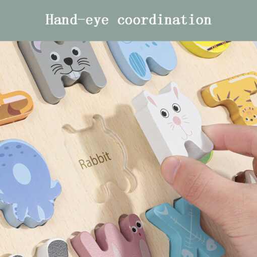 Early Learning Letters Alphabet Recognition Board Toy - Image 5