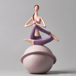 Creative Small Cute Yoga Girl Ornaments Decoration