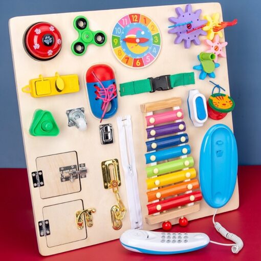 Montessori Busy Board Teaching Aids Educational Toy