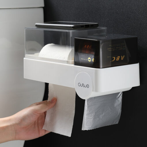 Waterproof Toilet Paper Towel Rack Storage Holder