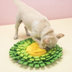 Pet Flower Shape Sniffing Nose Training Food Leak Mat