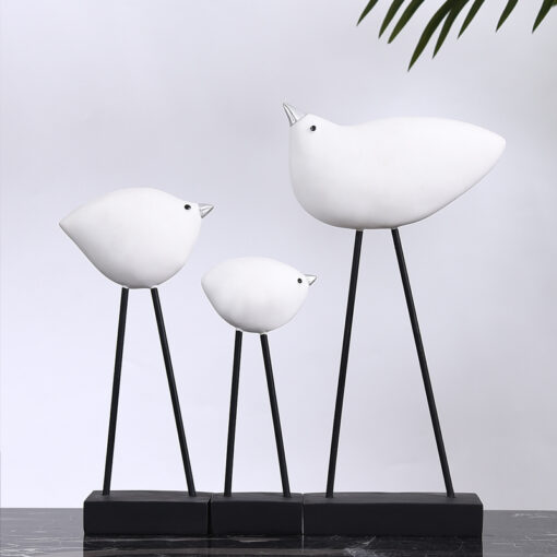 Creative Minimalist Resin Birds Home Ornaments Decor