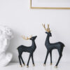 Creative Minimal Geometric Resin Elk Home Decoration