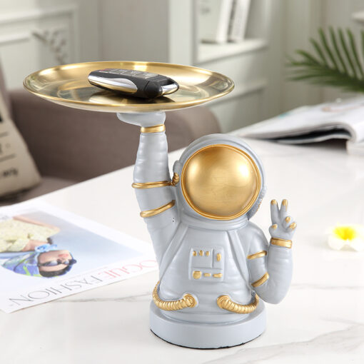 Creative Astronaut Figurine Storage Box Desk Decoration