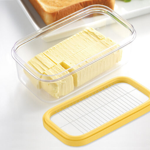 Durable Rectangular Kitchen Butter Cutter Storage Box