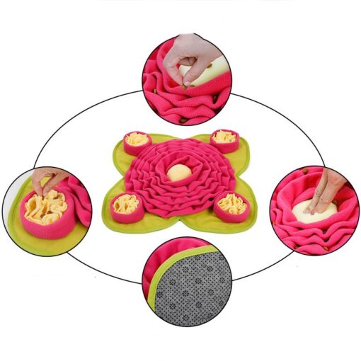 Interactive Pet Hide Food Sniffing Puzzle Training Mat