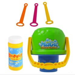 Portable Cartoon Shape Bubble Blowing Bucket Toy