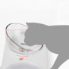 Detachable Anti-slip Double Plastic Tilted Pet Bowl