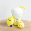 Lemon Tea Cup Design Pet Hide Food Feeder Voice Toys