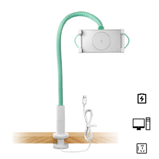 360-degree Rotation Gooseneck Phone Holder Clamp