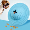Interactive Rubber Flying Saucer Pet Food Leak Toy