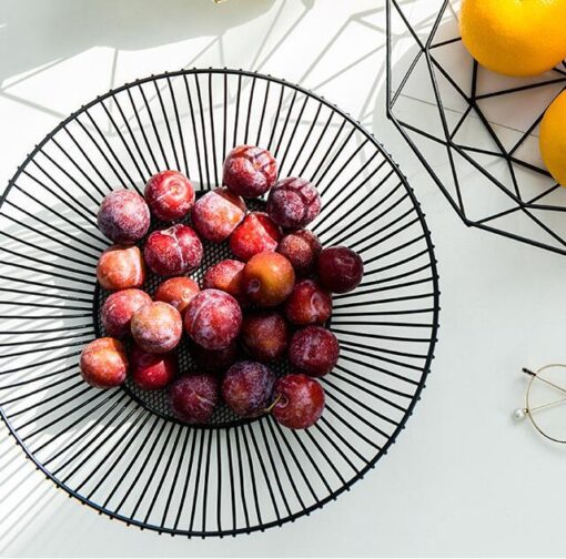 Creative Hollow Out Wrought Iron Fruit Basket