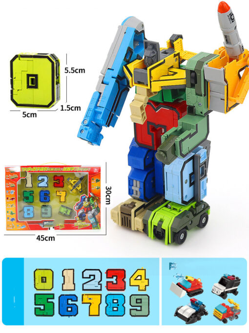 Creative Kid Digital Alphabet Robot Transformation Toy