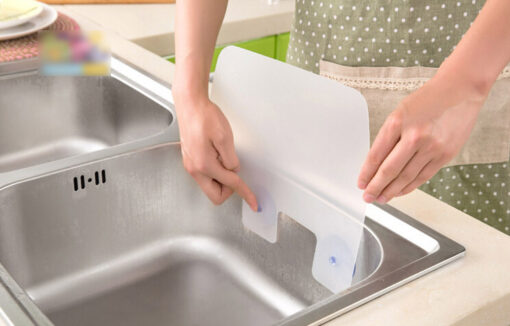 Transparent Suction Cup Sink Splash-proof Baffle