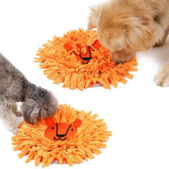 Cute Lion Animal Pet Nose Training Slow Food Sniff Mat