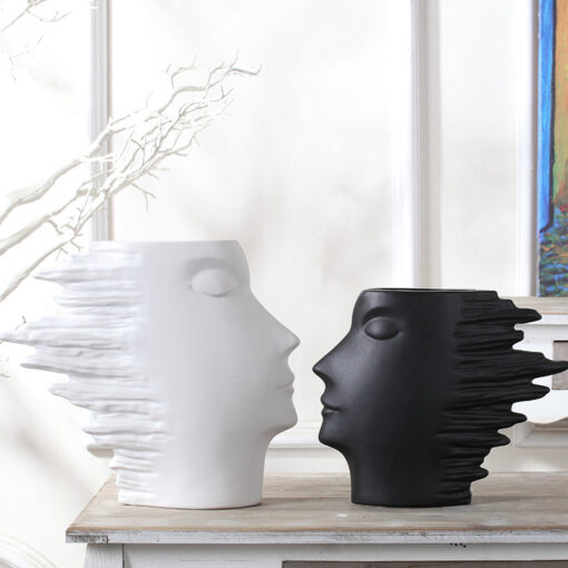 Creative Nordic Face Vase Ornament Home Decoration