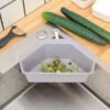 Suction Cup Type Triangle Sink Shelf Drain Basket