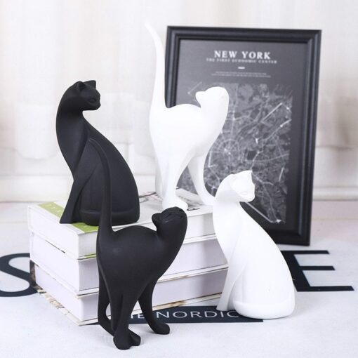 Creative Cat Shape Resin Crafts Furniture Ornaments