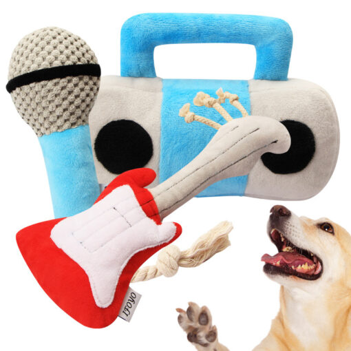 Simulated Instrument Shape Speaker Vocal Dog Toy