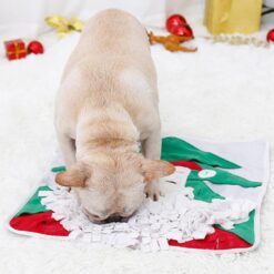 Pet Slow Food Puzzle Training Santa Sniffing Mat