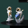 Cute Miniatures Nordic Resin Band Astronaut Ornaments