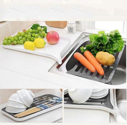 Creative Rectangular Double Layer Kitchen Sink Drainer