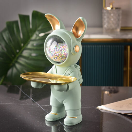 Creative Space Rabbit Entrance Key Storage Ornament