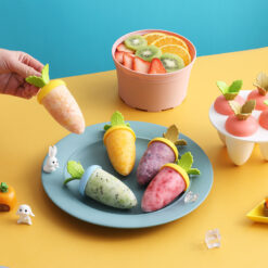 Durable Cute Non-stick DIY Ice Cream Popsicle Mold Tray
