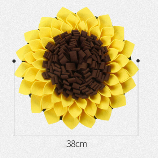 Sunflower Shape Pet Bite Resistant Slow Feeder Mat