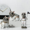 Cute Sky-Dog Astronaut Resin Living Room Decoration