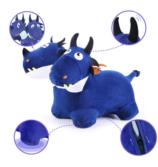 Inflatable Baby Vaulting Horse Mount Stable Flannel Toy