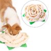 Cute Rose Shape Hide Food Pet Smelling Training Pad