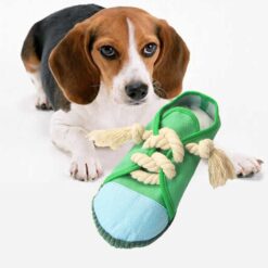 Interactive Shoes Shape Dog Squeaky Chew Toy