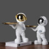 Novel Astronaut Figurine Storage Tray Resin Ornament
