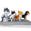 Nordic Cute Dog Puppy Fighting Corgi Animal Ornaments