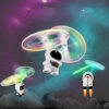 Induction Astronaut LED Lighting Flashing Spaceship Toy